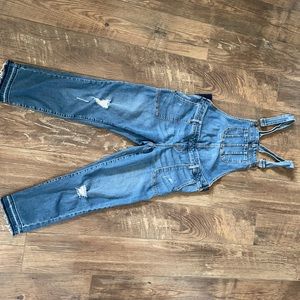 Maternity jean overalls